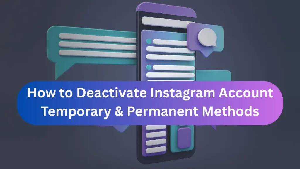 How to Deactivate Instagram Account